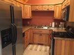 Eagle Trail Lodge apartment kitchen. 